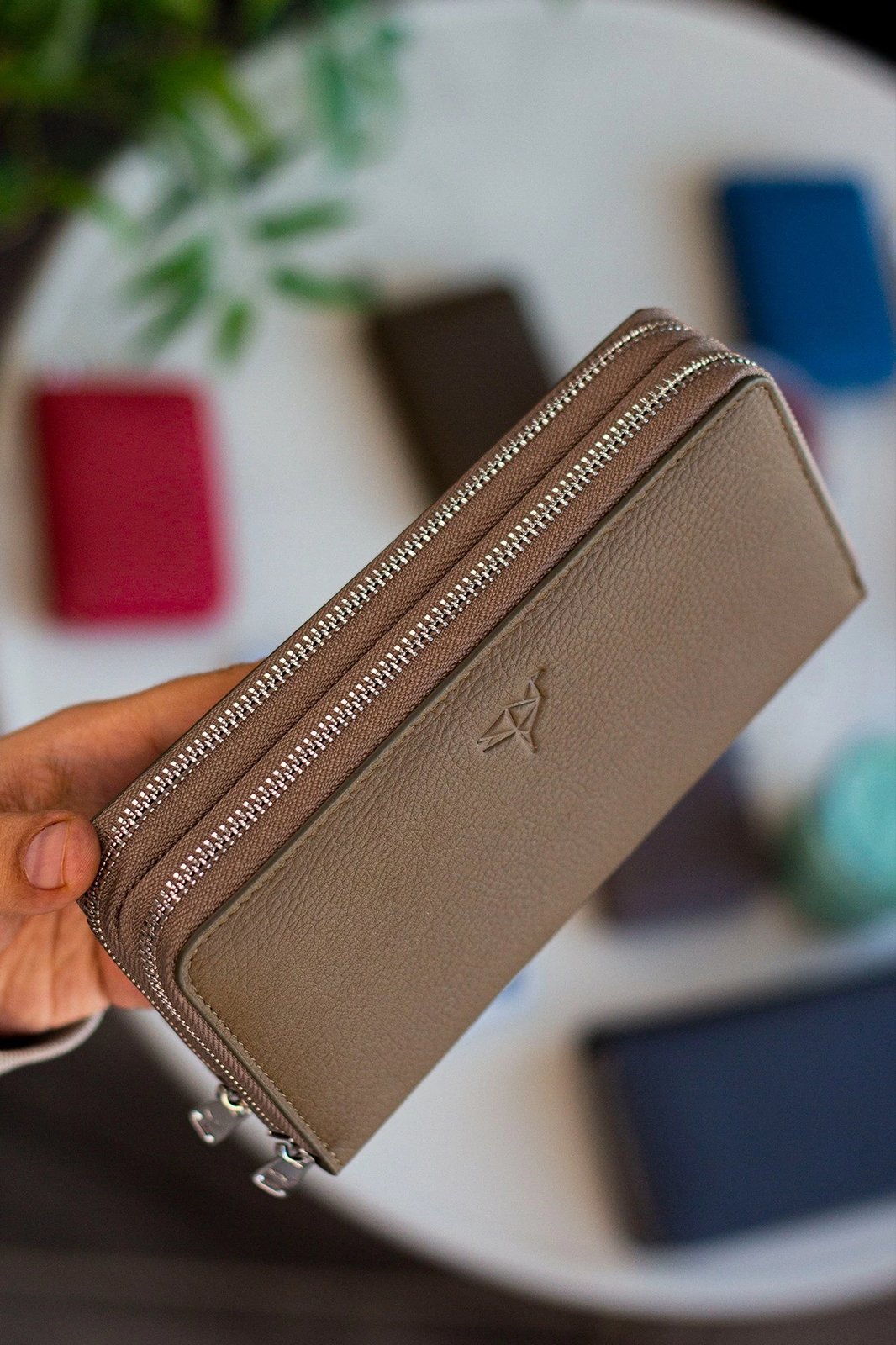 Portofol unisex Zoozie Bags Orleans, ngjyrë e gjelbër