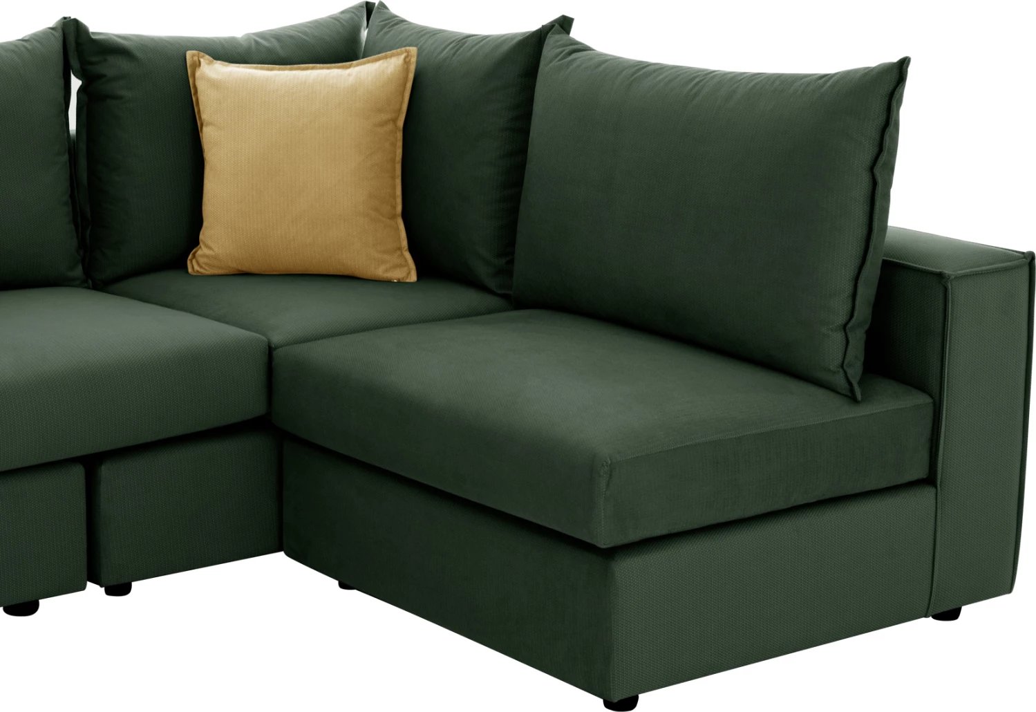 Divan qoshe MONZA FH3256.17 i ndërrueshëm, jeshil, 265x195x98 cm