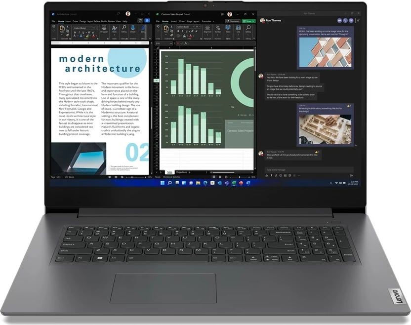 Laptop Lenovo V17 G4 IRU, Intel Core i7, 16 GB RAM, 512 GB SSD, Iron Grey
