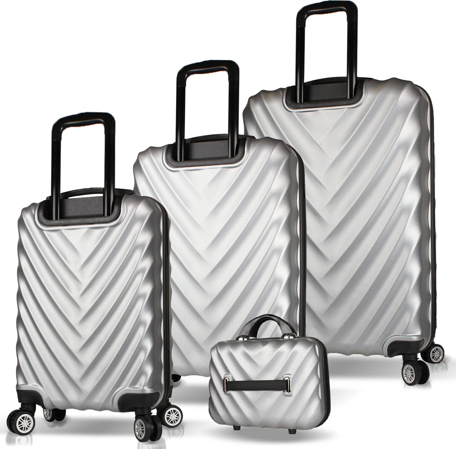 Set valixhesh (4 copë), ngjyrë gri, Zoozie Bags, 7279