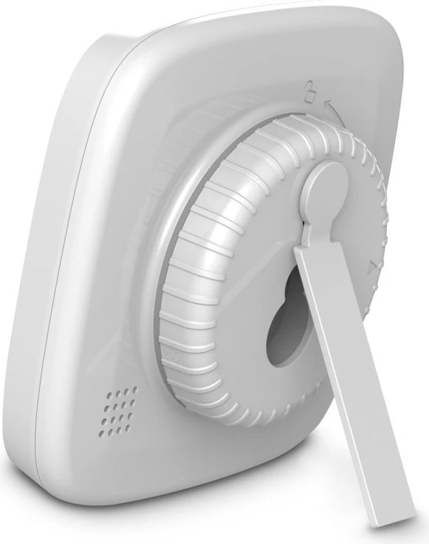 Orë digjitale Hama 185893, me termometër dhe higrometër, e bardhë