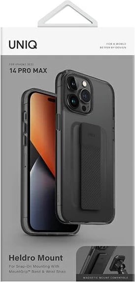 Mbështjellës UNIQ Heldro Mount për iPhone 14 Pro Max, gri
