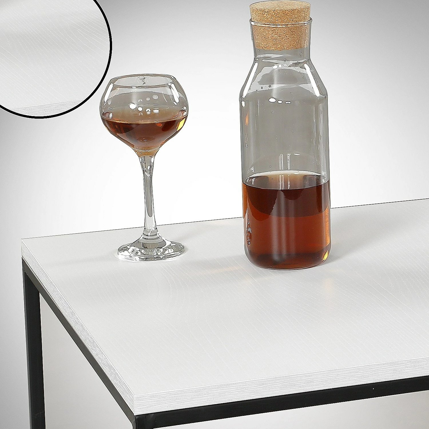 Tavolinë kafeje Hanah Home, poliestër, e bardhë