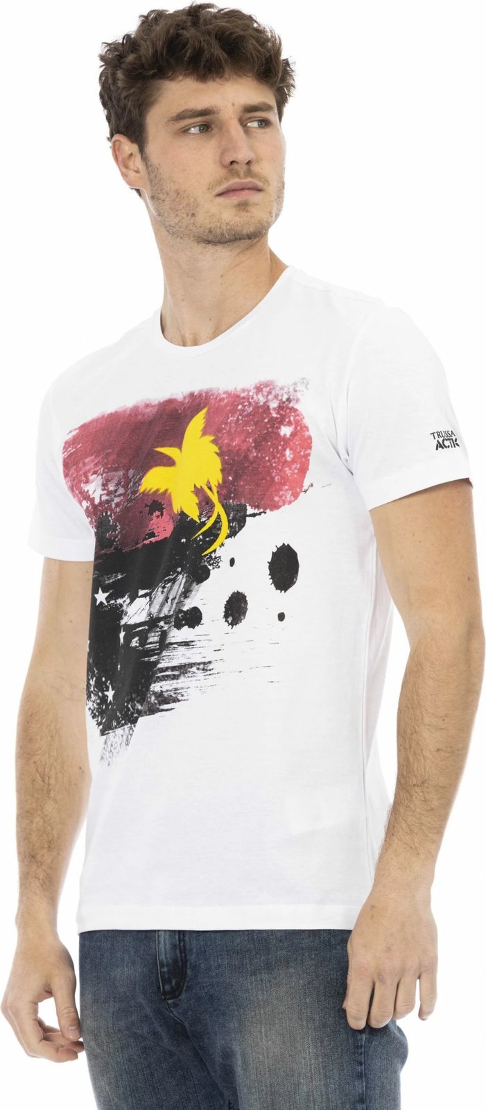 Maicë për meshkuj Trussardi Action, e bardhë