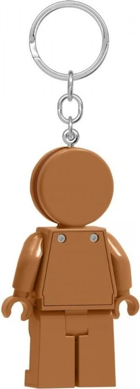 Mbajtëse çelësash LEGO Gingerbread Man me dritë LED, LGL-KE182, kafe
