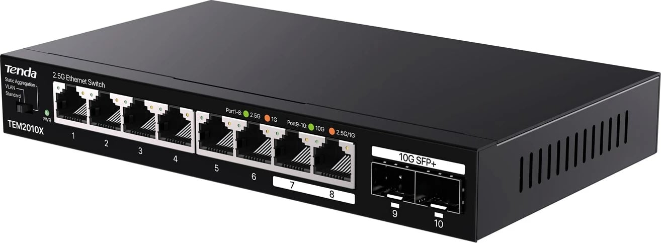 Switch Tenda TEM2010X, 2.5G Ethernet, Desktop, Zi
