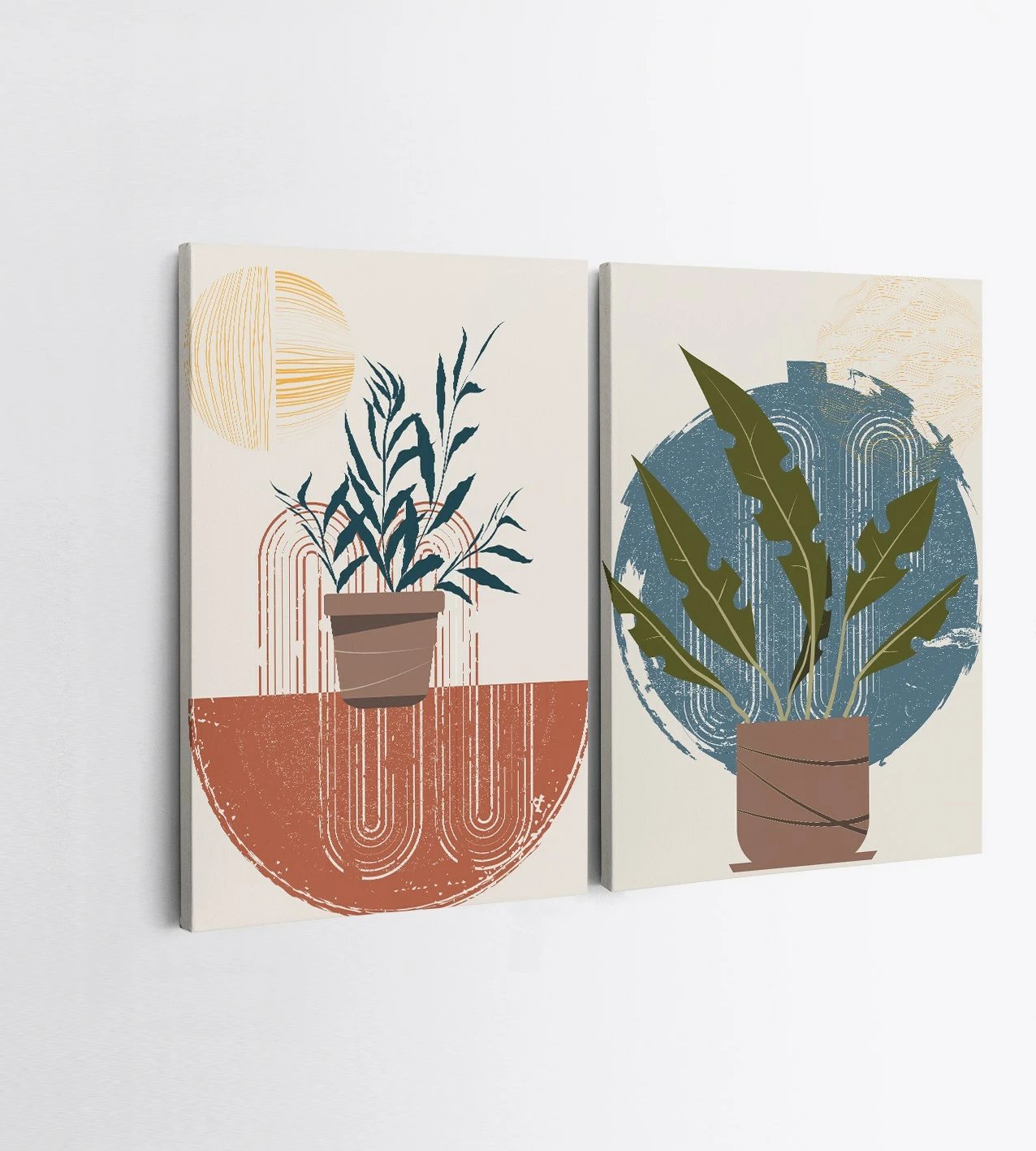 Pikturë dekorative në kanavacë (2 copë), Wallity, 2KNV4358, 70x100