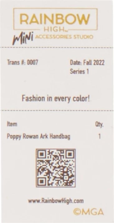 Set çanta aksesorësh Rainbow High Accessories Studio Series 1, për kukulla, Mix Set çanta aksesorësh Rainbow High Accessories Studio Series 1, për kukulla, Mix