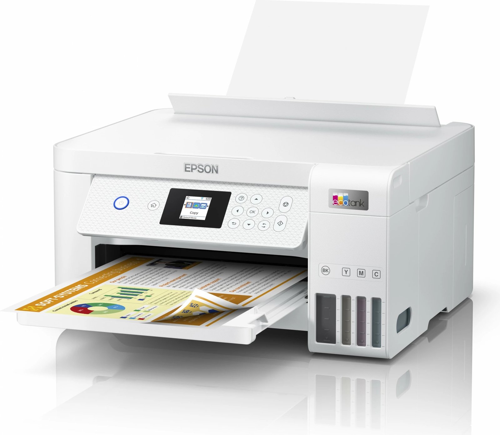 Printer Epson EcoTank ET-2856, Inkjet, Printim ngjyra, A4, Bardhë