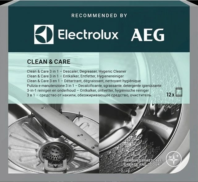 Kapsula pastrimi Electrolux M2GCP121 për lavatriçe dhe enëlarëse, 12 copë