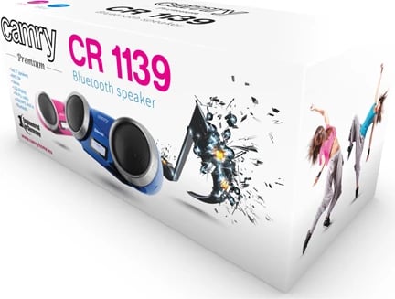 Altoparlant Bluetooth me radio FM Adler CR1139, stereo 5W RMS, USB/AUX, LCD, rozë