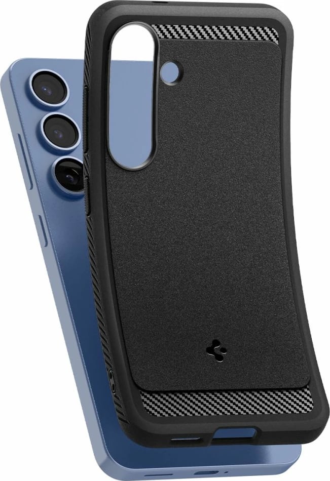 Mbështjellës Spigen Rugged Armor Mag MagSafe për Samsung Galaxy S25, i zi