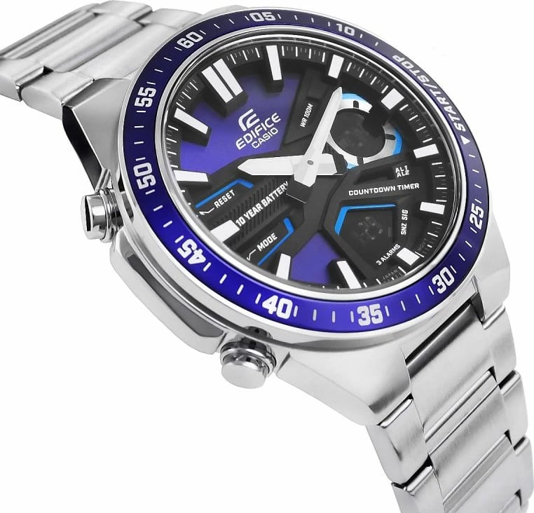 Orë dore për meshkuj Casio, argjend