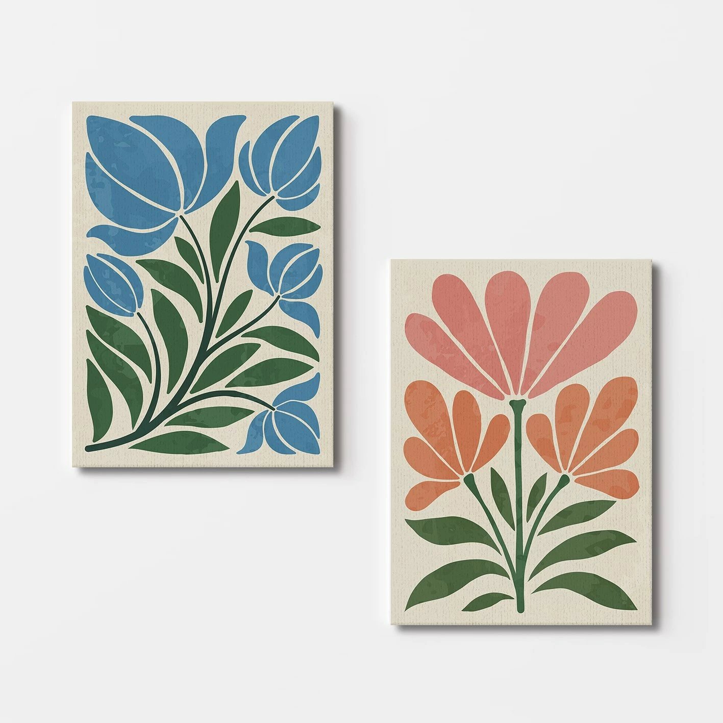 Pikturë dekorative në kanavacë (2 copë), Wallity, 2KNV4386, 70x100