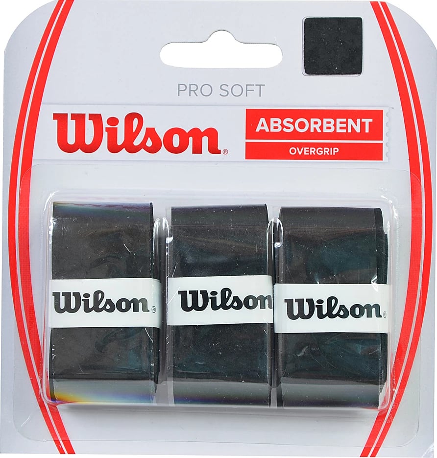 Overgrip për tenis Wilson, të zeza