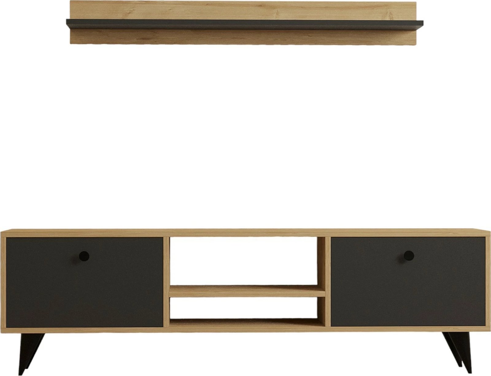 Komodë TV Hanah Home, sliva-safir, antracit