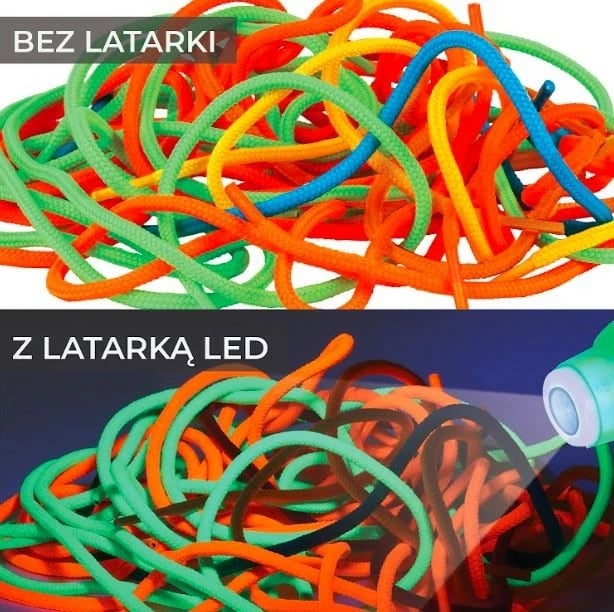 Set kreativ Korbo Spaghetti Fluo Pad, për fëmijë, me elektrik LED, shumëngjyrësh