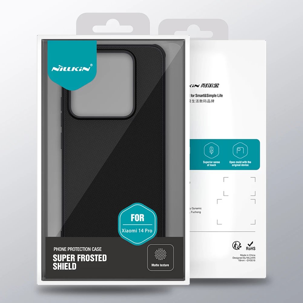 Mbështjellës Nillkin Super Frosted Shield Pro për Xiaomi 14 Pro, i zi