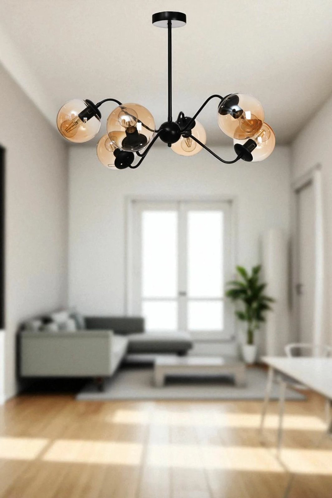 Llambadar Opviq, ngjyrë mjaltë e zezë, 8987-4