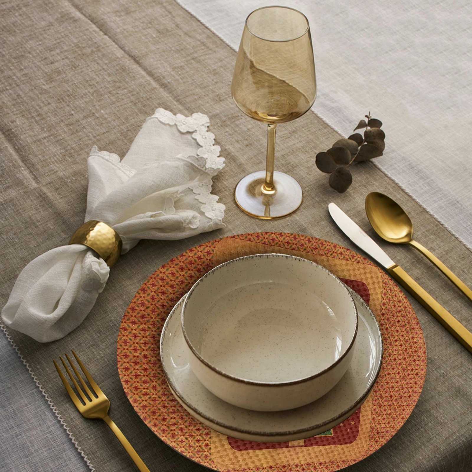 Set nënshimesh tavoline Hermia Concept, shumëngjyrëshe, 4195Supla, 4 copë