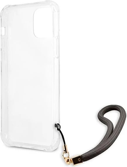 Mbështjellës Guess GUHCP12LKSMAGR për iPhone 12 Pro Max 6.7", Marble Collection, Gri me varëse