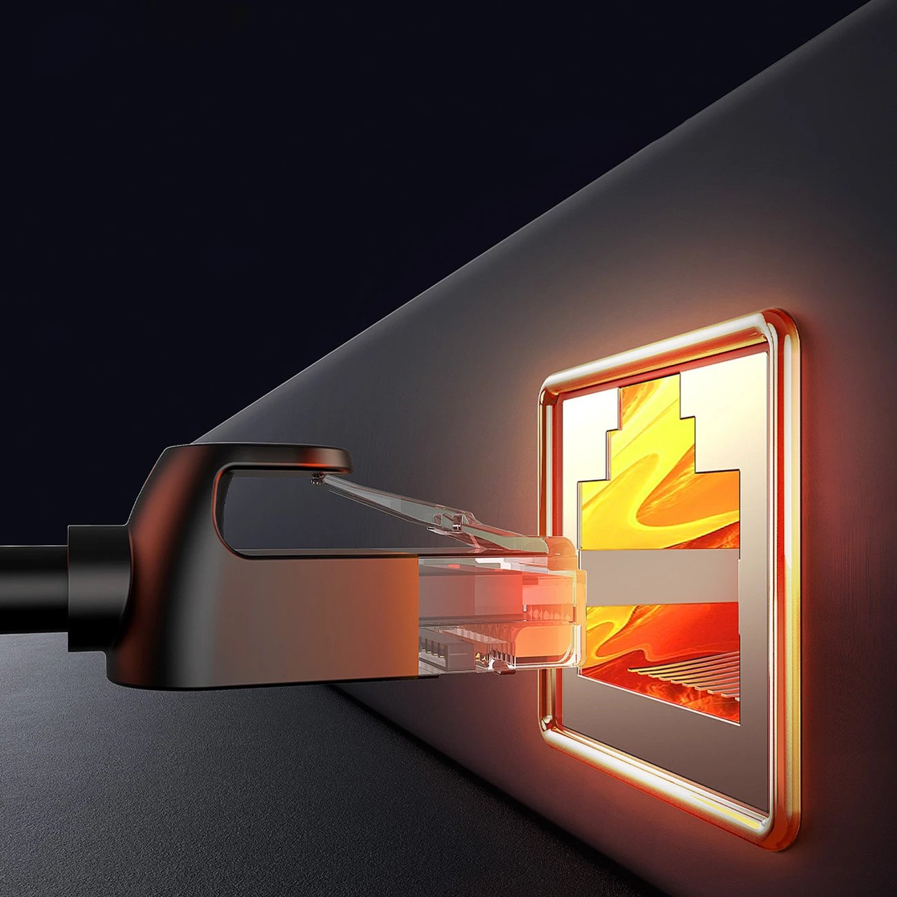 Lidhës rrjeti Baseus AirJoy Series, RJ45, 2 copë, i zi