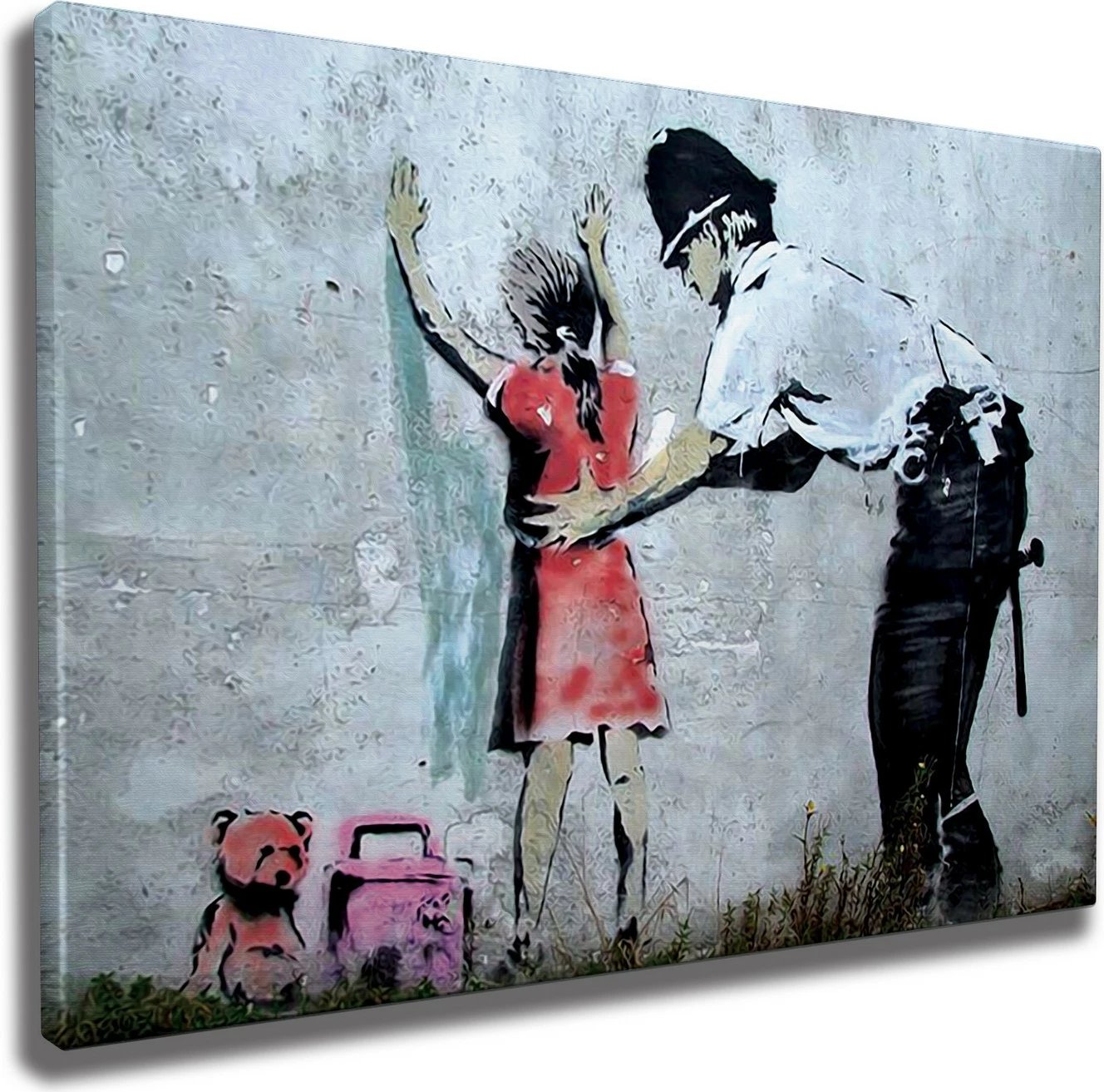 Pikturë dekorative në kanavacë, Banksy, shumëngjyrëshe, WY39, 50x70cm