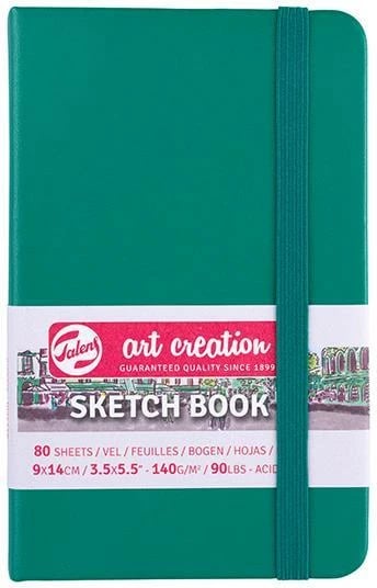 Sketchbook Talens Art Creation 80 Fletë 9x14 cm Jeshil Pylli
