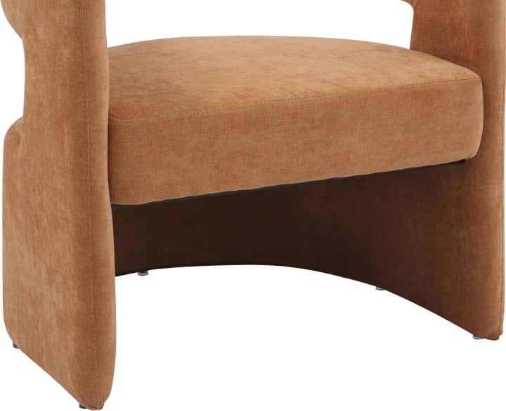 Karrige Leicy, pëlhurë, ngjyrë kafe, 69x63x76.5cm