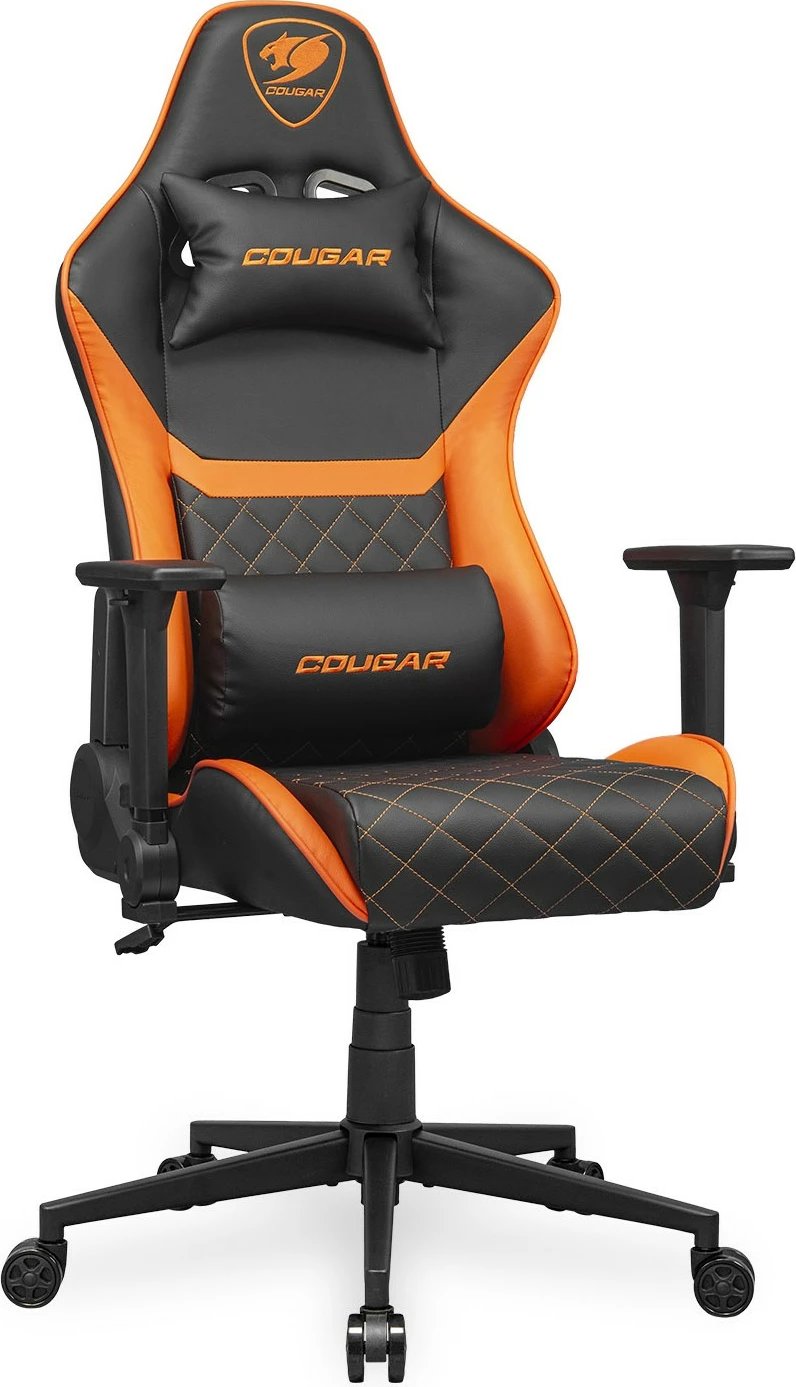 Karrige gaming Cougar Armor One V2, e zezë/portokalli