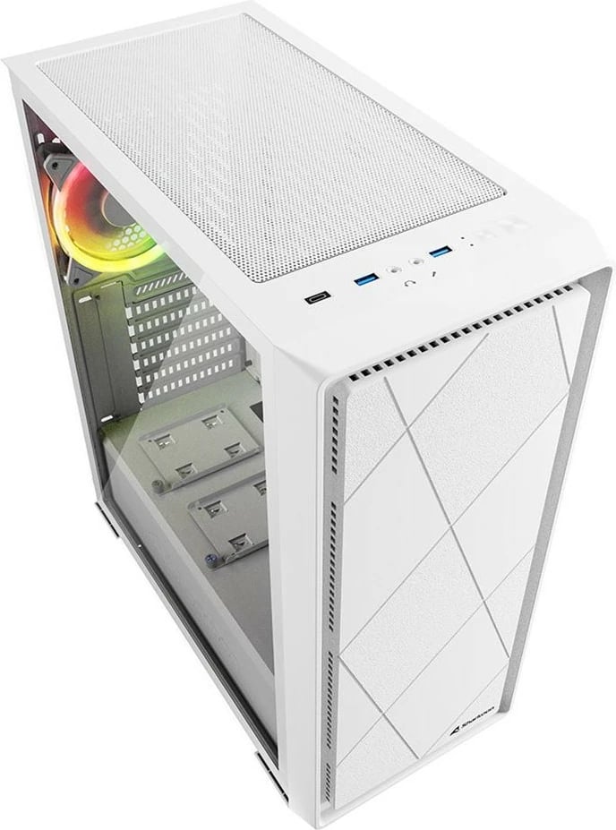 Kasë Sharkoon VS8 RGB midi, e bardhë