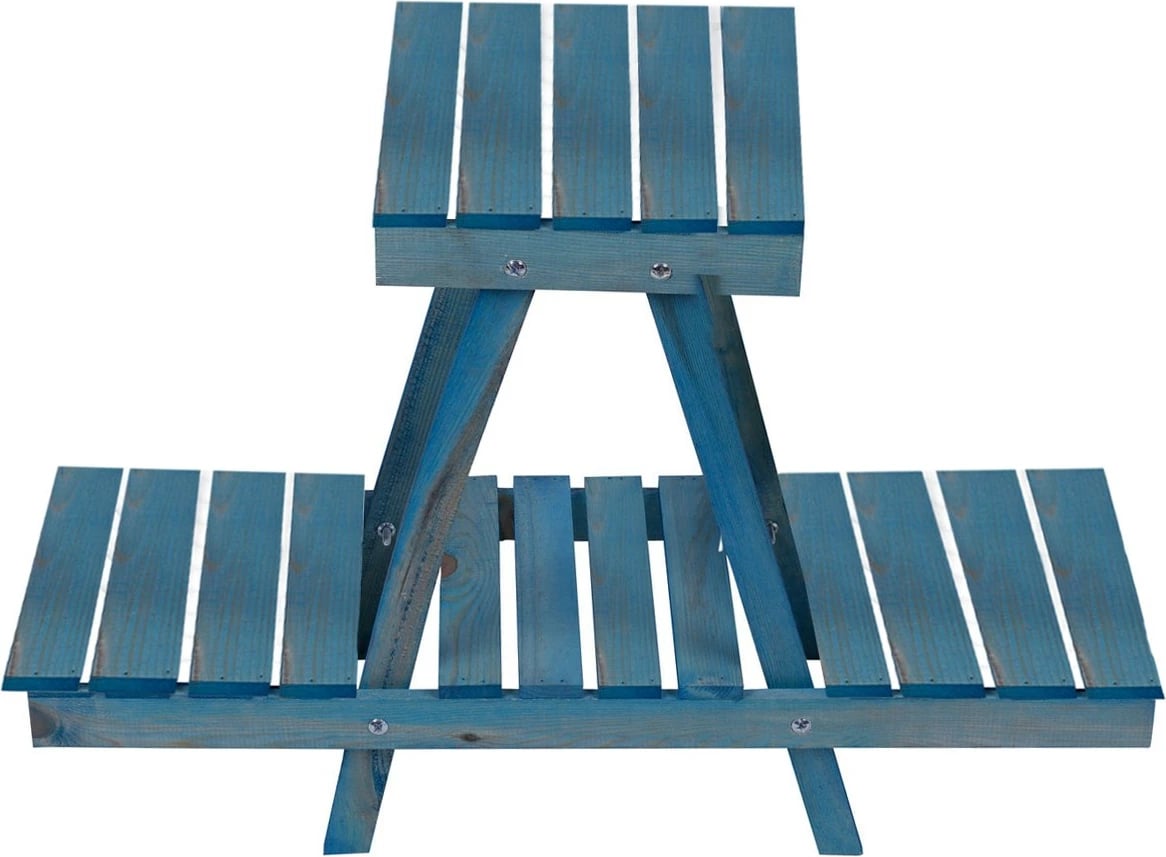 Jardiniere Aberto Design, ngjyrë blu, 212-M