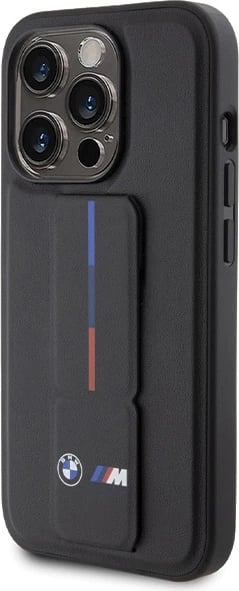 Mbështjellës BMW Grip Hot Stamp për iPhone 15 Pro, i zi