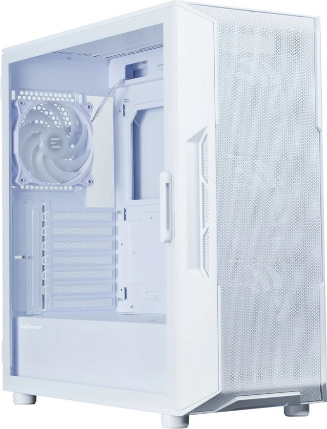 Kasë, Zalman, i3 NEO ARGB V2, Mid Tower, 4x 120mm ARGB, ATX/Micro ATX/Mini ITX, USB-C, e bardhë