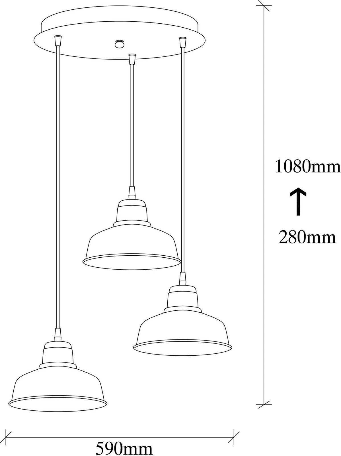 Llambë tavani industriale Opviq, Berceste - 181BLACK-S2, ngjyrë e zezë