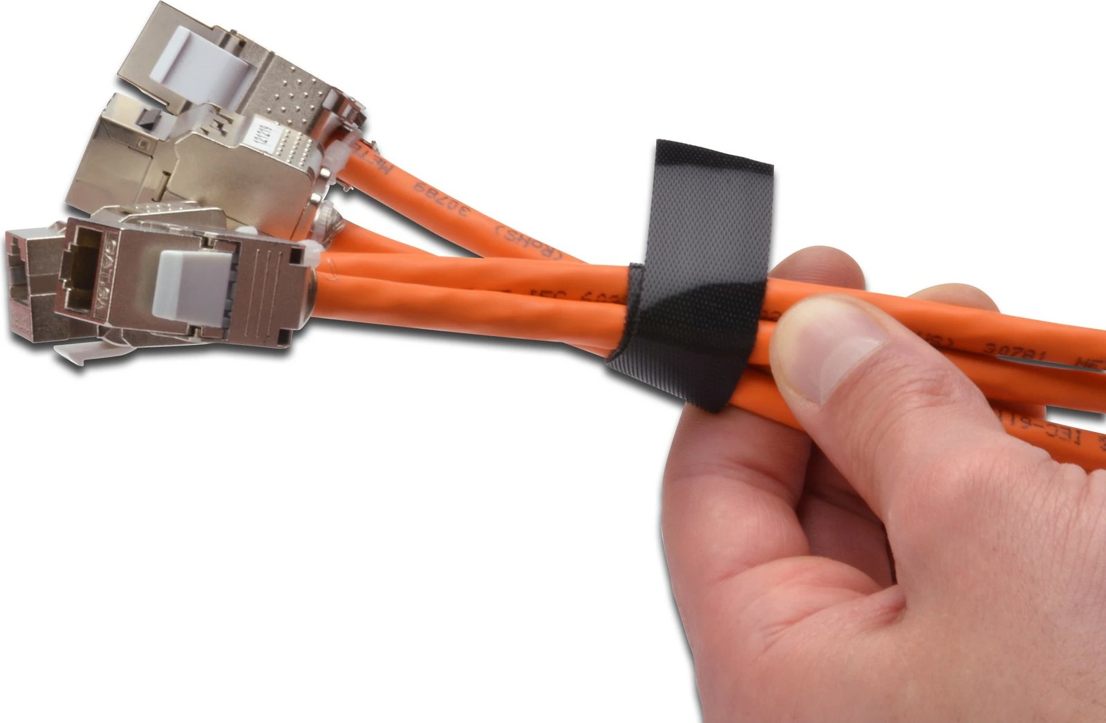 Rrip ngjitës Digitus, 20mm, 10m, i zi