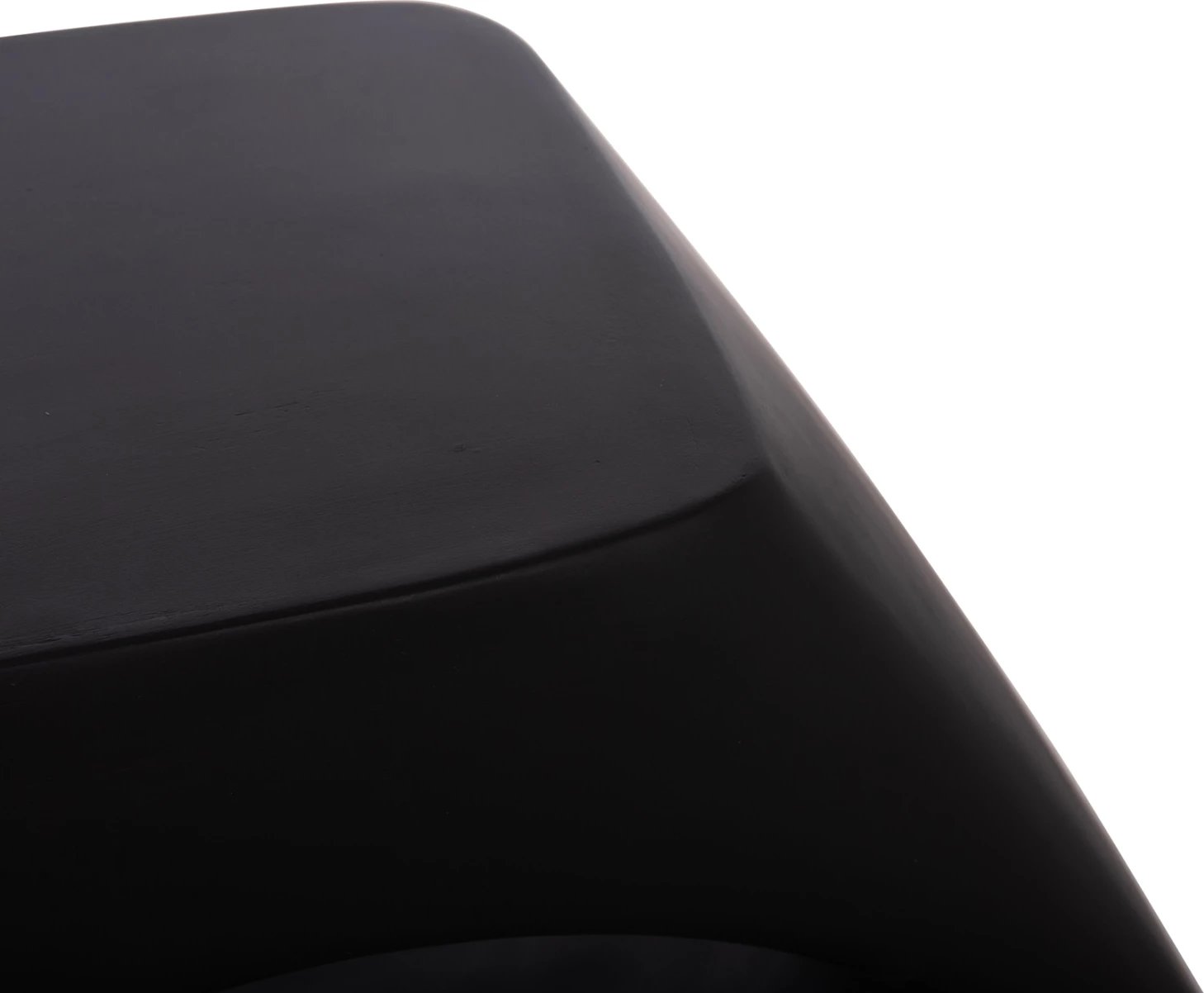 Karrige lounge LANS, fibër-cement, e zezë, 58x28x45.5cm