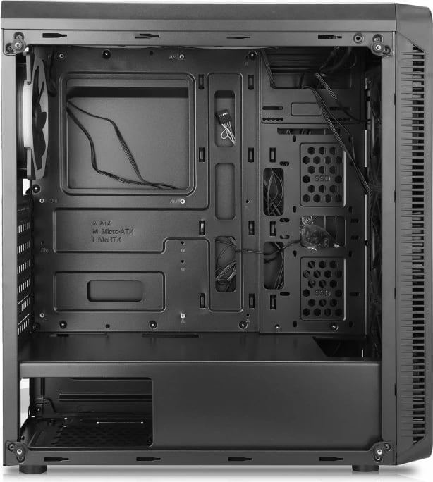 Kasë MS Armor V700, Midi Tower, xham i temperuar, 4 ventilatorë RGB, e zezë