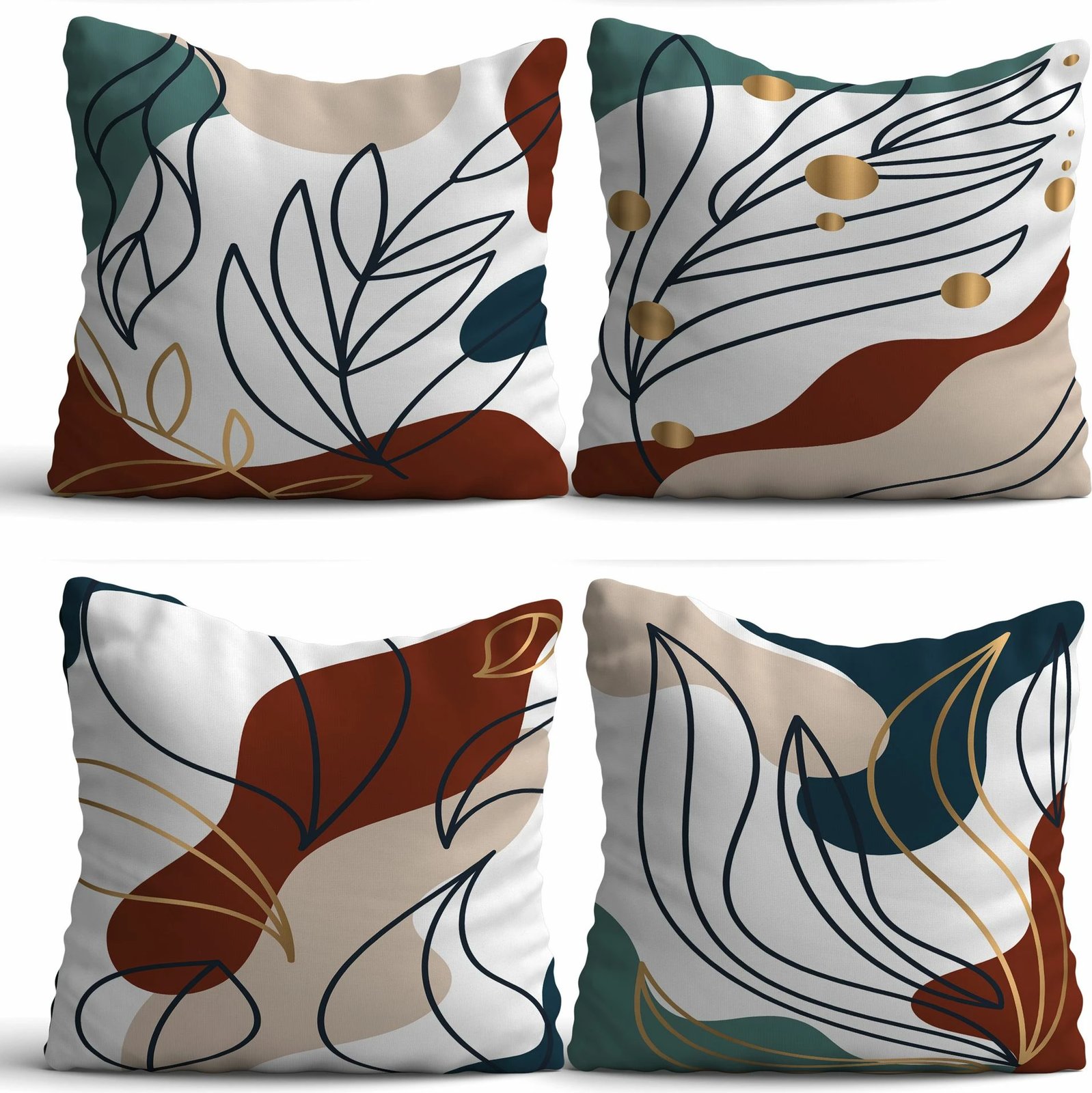 Set këllëfësh jastëku (4 copë), dizajn Aberto, ASR-plw4 - 1