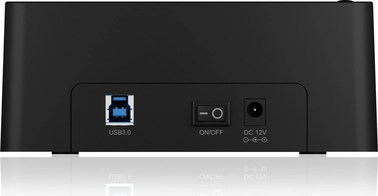 Docking station IcyBox IB-1232CL-U3 për 2x2.5" ose 3.5" SATA HDD, USB 3.0, e zezë
