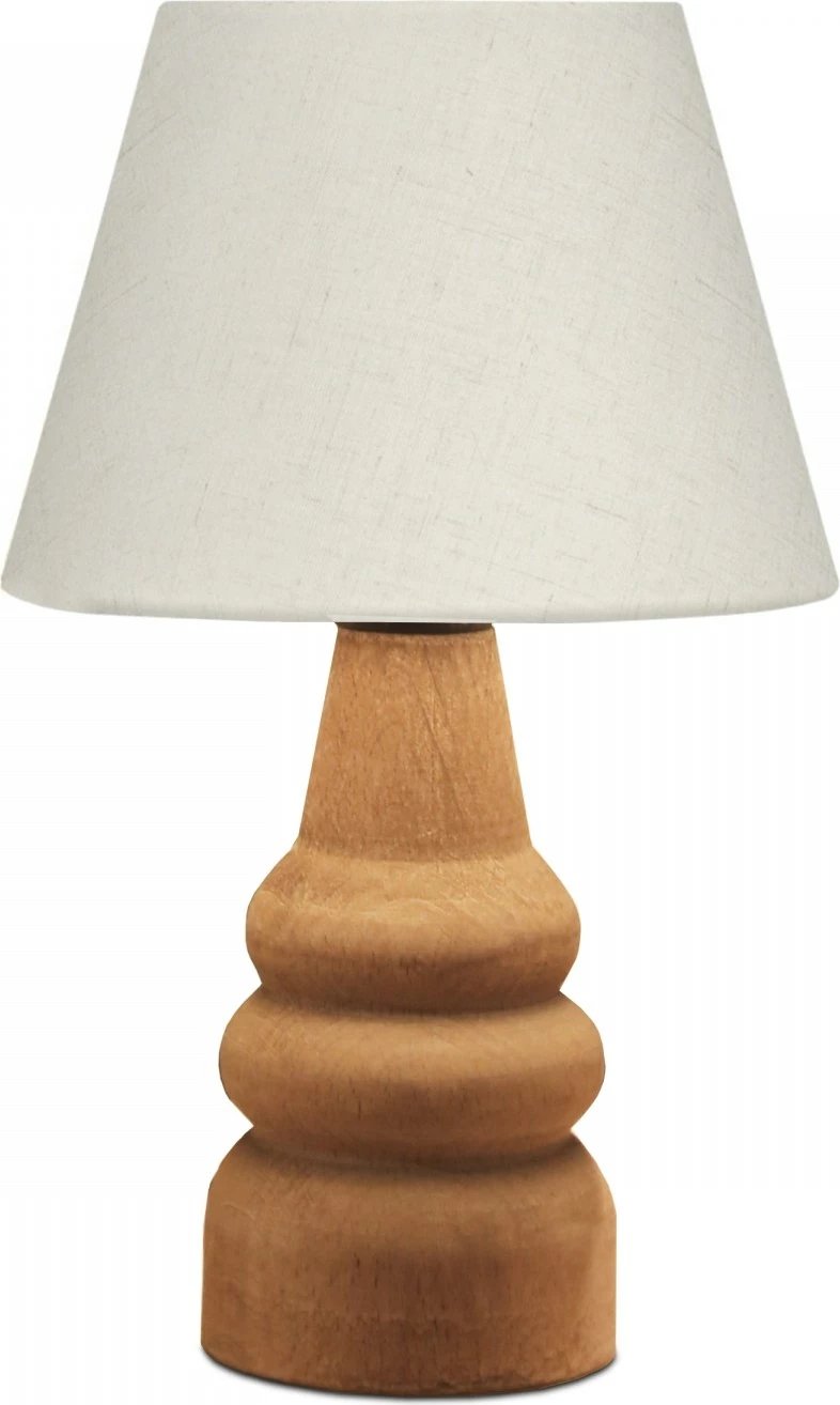 Llambë tavoline Opviq, trup druri, kapak krem, AYD-3562