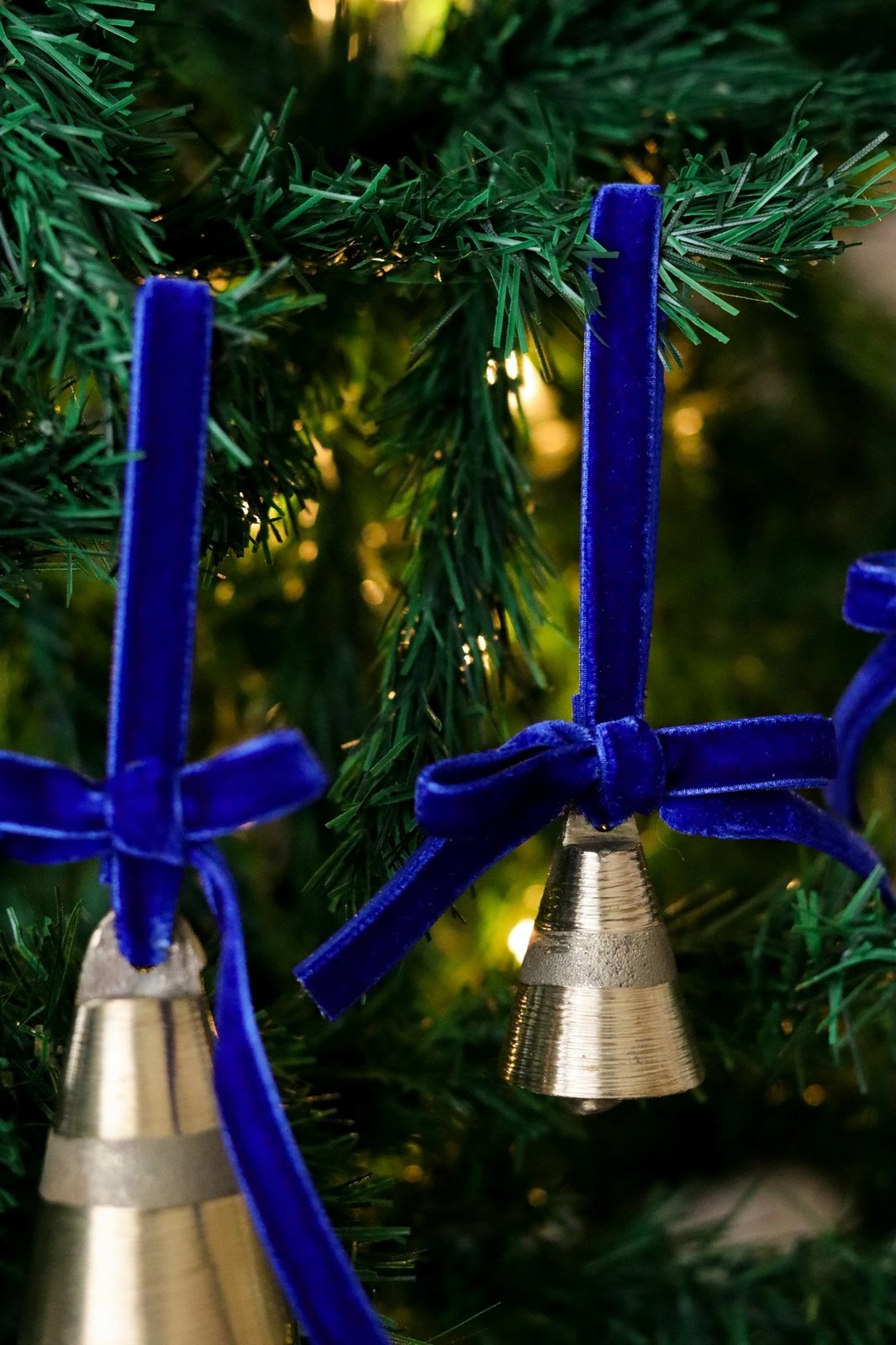 Stoli për pemë të Vitit të Ri, kadife blu, Evila Originals, BSY238, 5x12cm