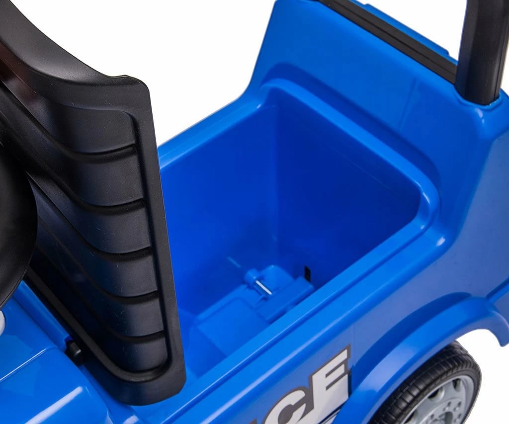 ride-on kamion policie për fëmijë, Milly Mally Mercedes Antos, drita e tinguj, 12–36 muaj, blu