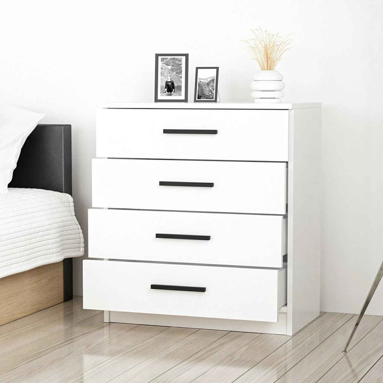 Komodë Hanah Home, Kale - 85, e bardhë