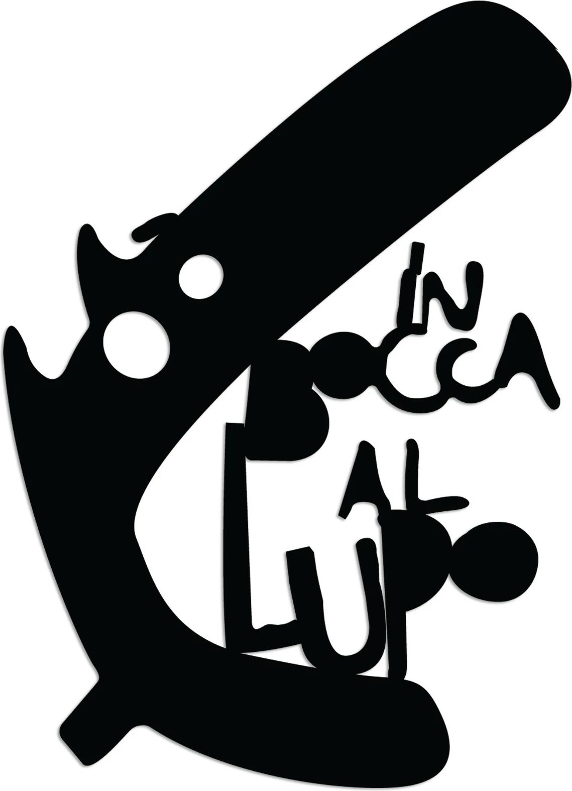 Aksesor dekorativ metalik për mur, Wallity Lupo 3, ngjyrë e zezë, 40x56cm