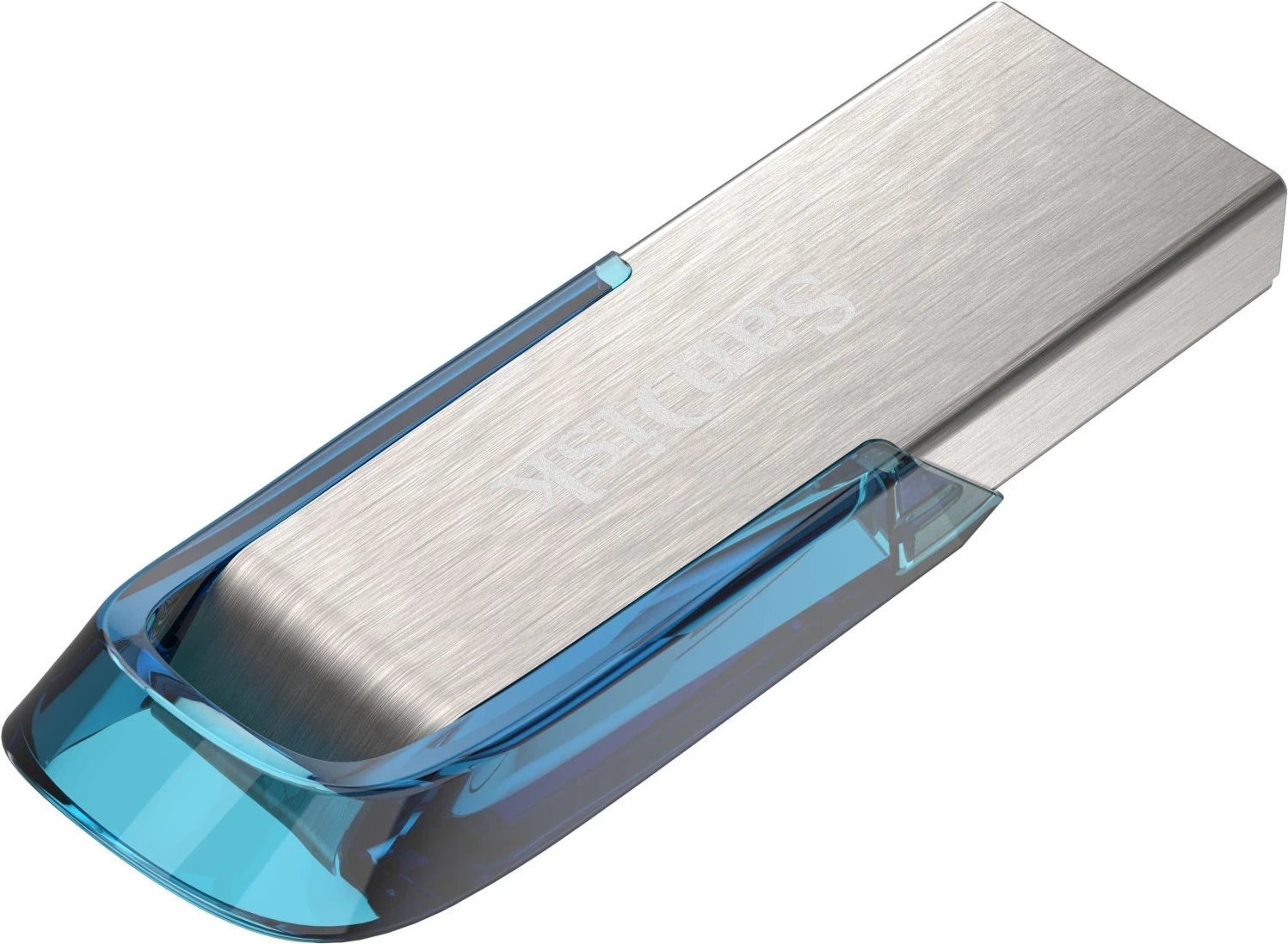 USB SanDisk, Ultra Flair, 128GB, argjend-blu