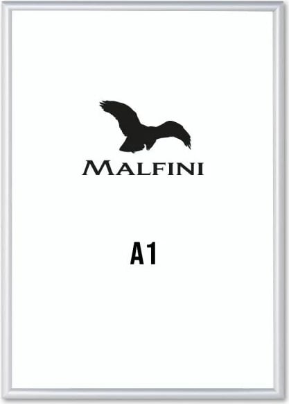 Kornizë posteri Malfini, e argjendtë