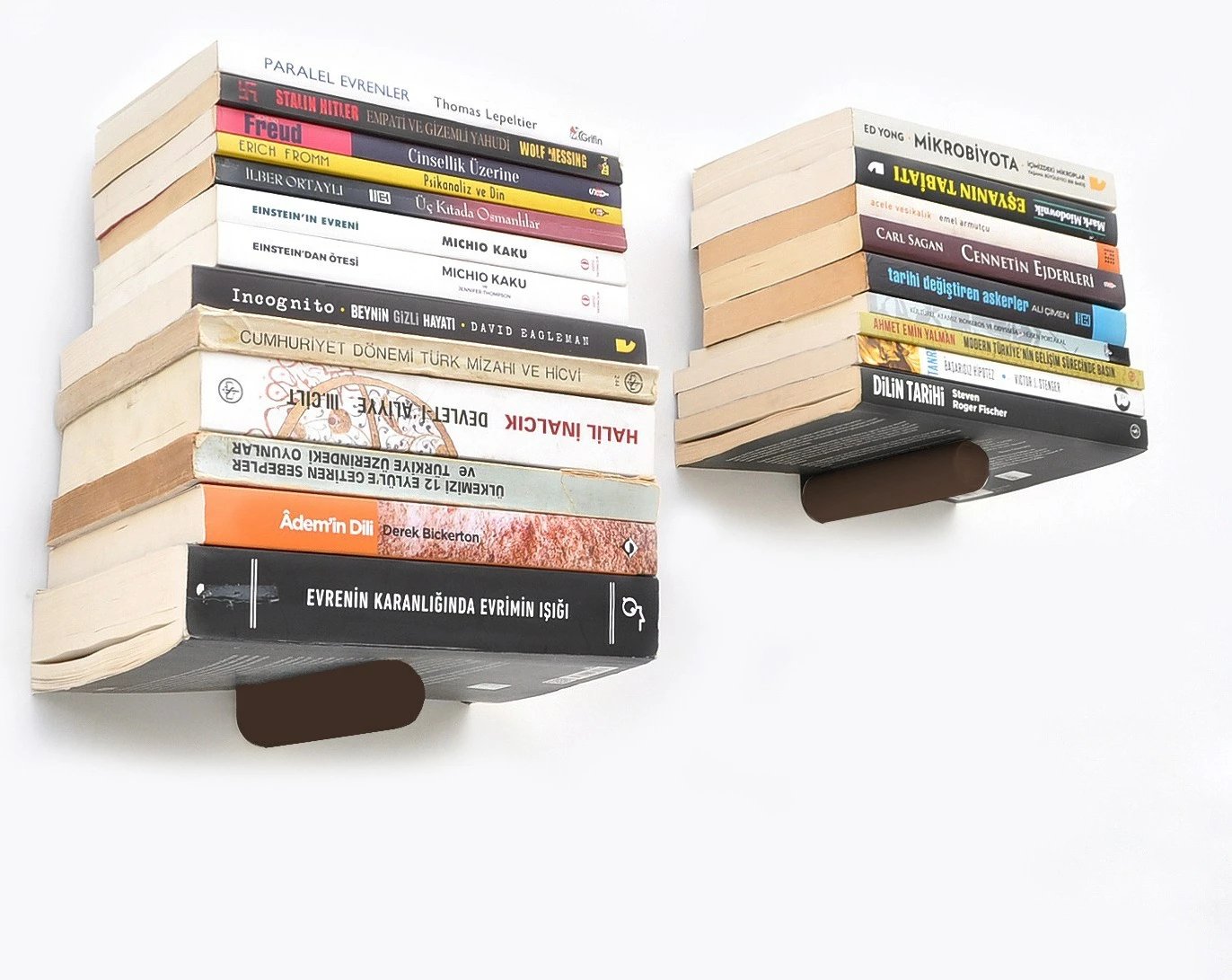 Raft muri Pipe Shelf, ngjyrë kafe dhe e zezë, Hanah Home, Wr042 (2 copë)