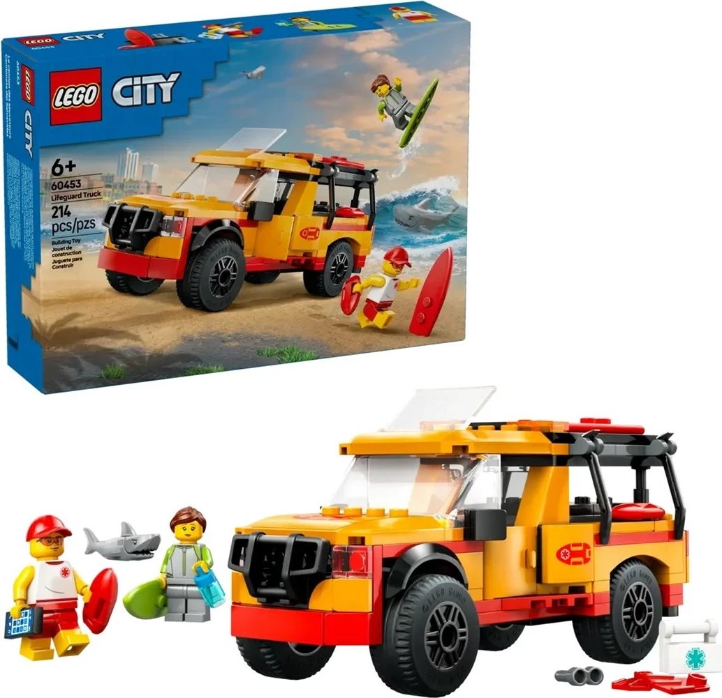 Set LEGO City 60453, Kamion shpëtimi plazhi, 2 minifigura