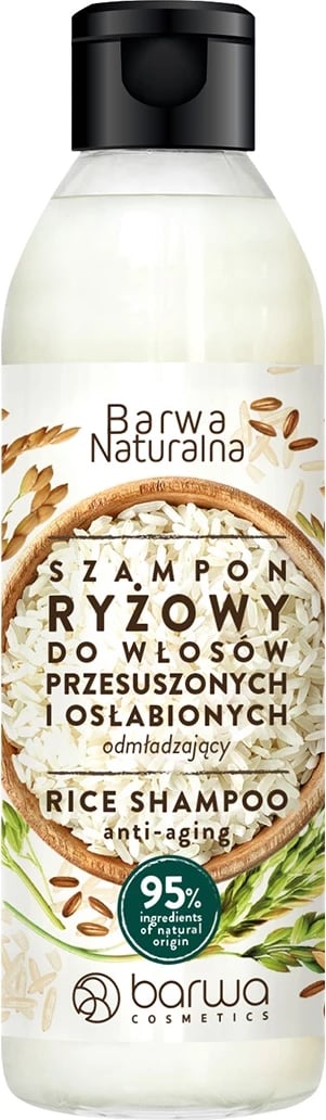 Shampon për femra Barwa Natural Anti-Aging Rice, 300ml